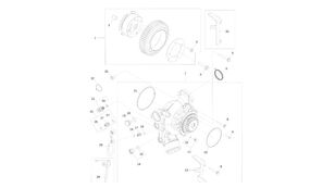 Koło zębate pośred RE559569 ( other cooling system spare part for John Deere 9470RX crawler tractor