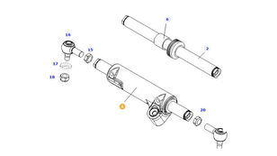 F210301120010 steering rack for Fendt 209F wheel tractor