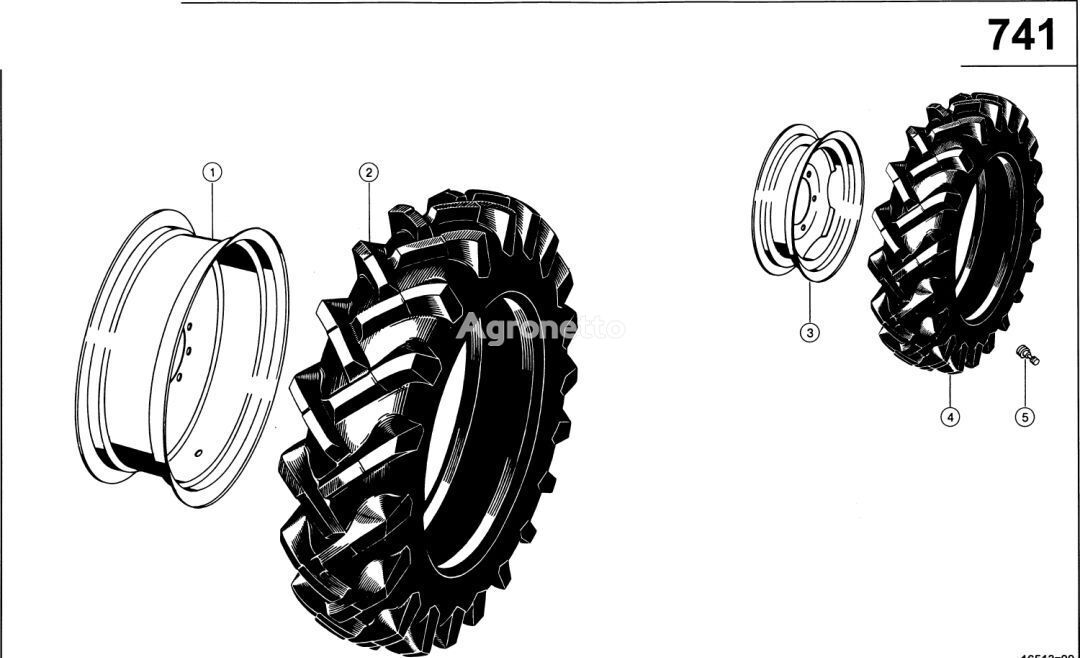 Claas Lexion 580 0007570792 (Ogumienie) tractor tire