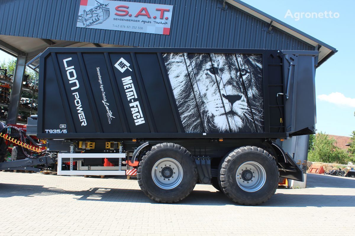 new Metal-Fach Abschiebewagen T-935/6-Black Lion Power tractor trailer